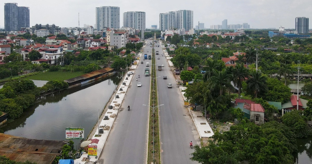 View - Tuyến đường liên tỉnh Hà Nội - Hưng Yên gần 3.000 tỷ đồng dần thành hình | Báo Dân trí